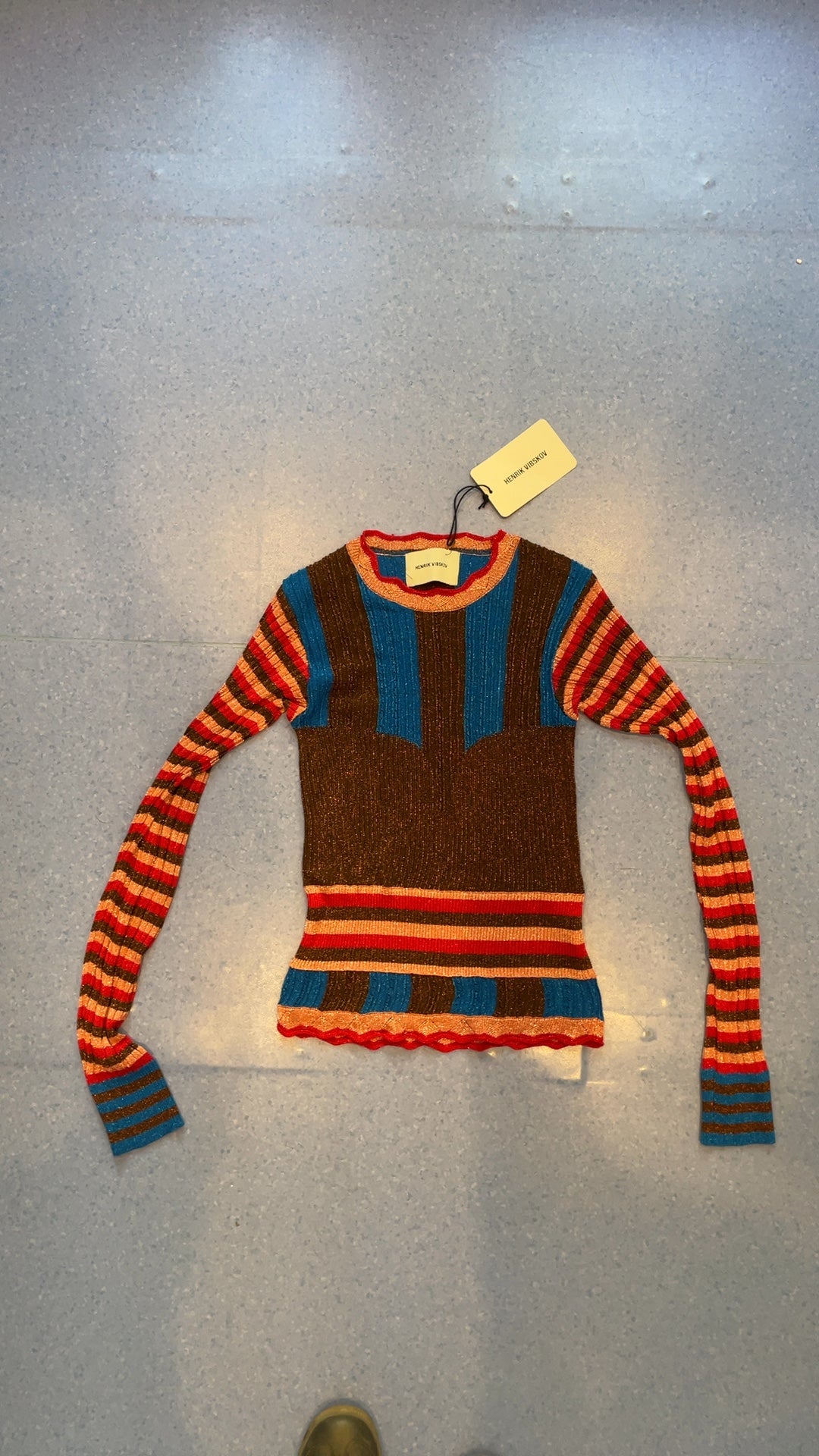 House of Sunny Retro Striped Knit Sweater - NWT