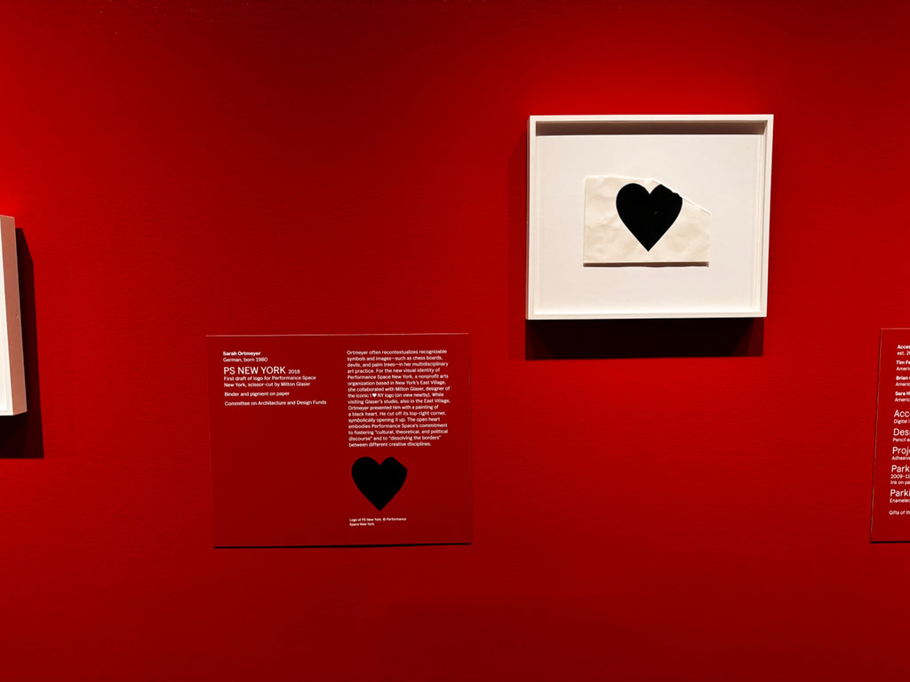 Sarah Ortmeyer Original MoMA Artwork Black Heart