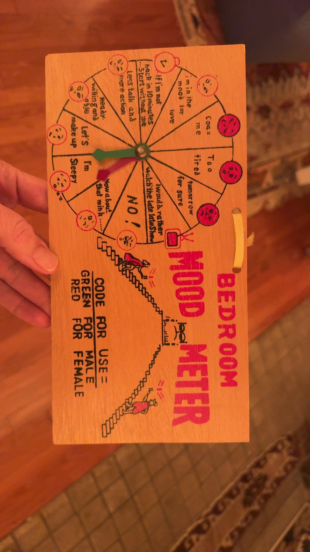 Vintage 1980s Bedroom Food Meter Spinner Game