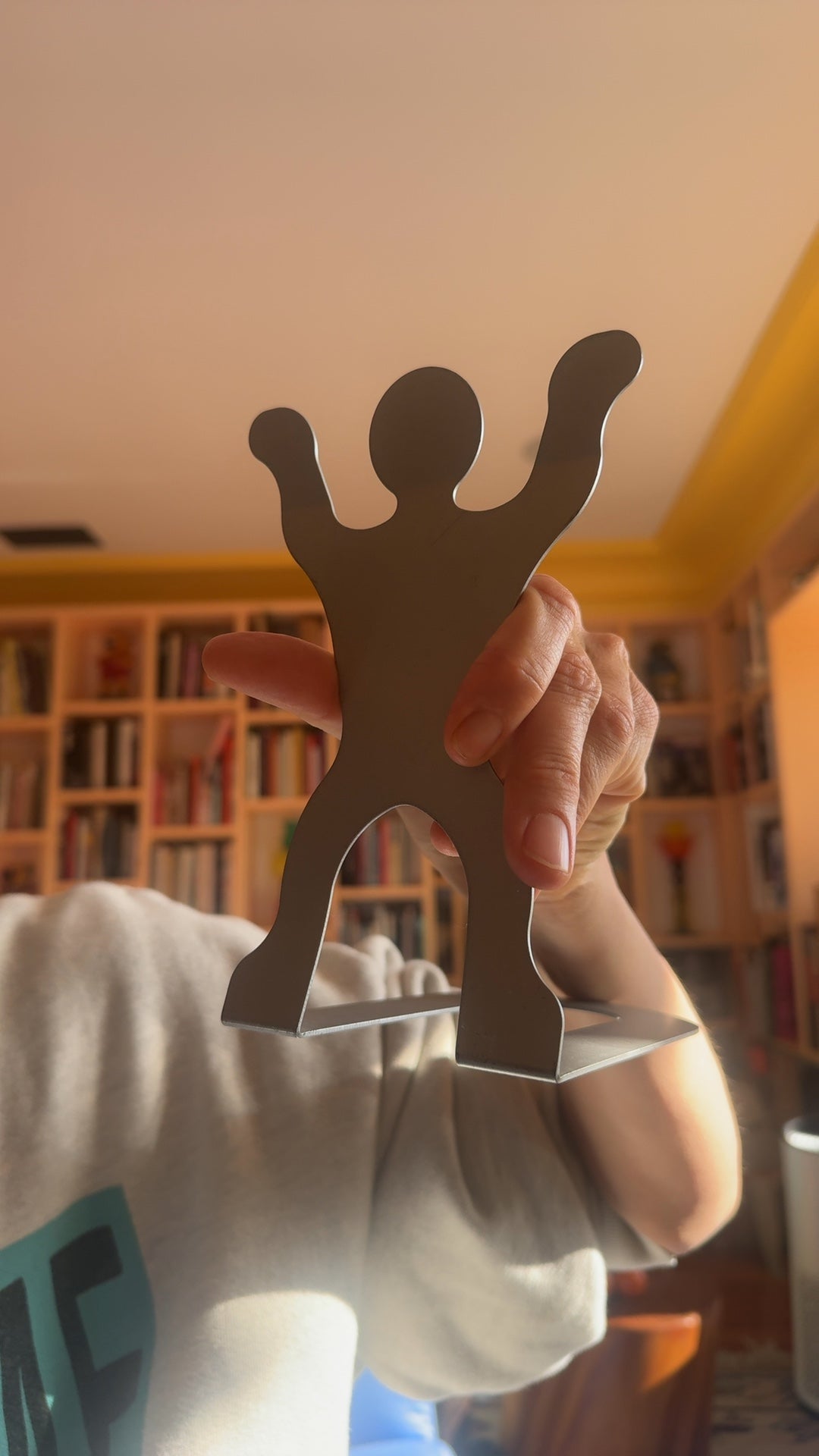 Vintage Metal Gingerbread Man Bookend